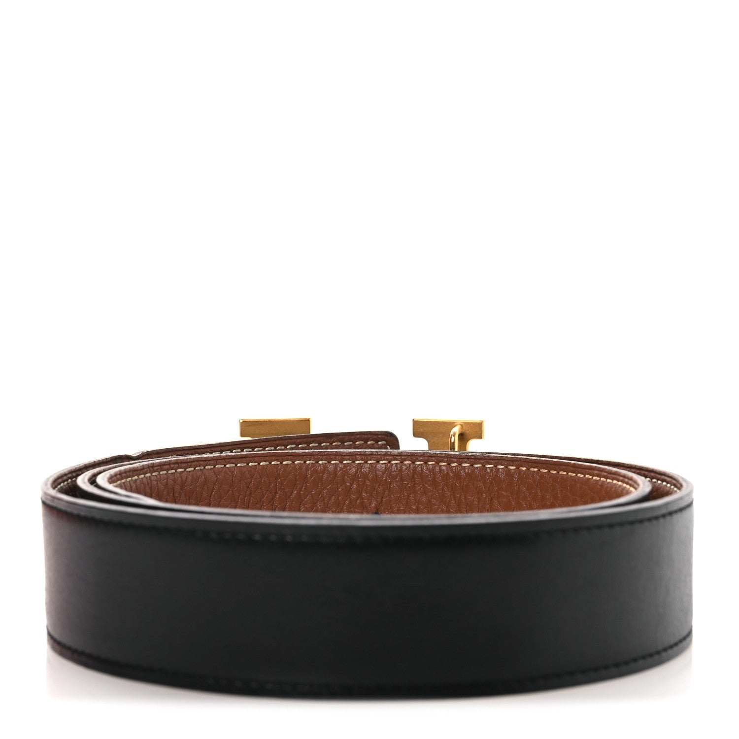 Hermes Box Togo 32mm H Belt 80 32 Black Gold 1822020 – FASHIONPHILE