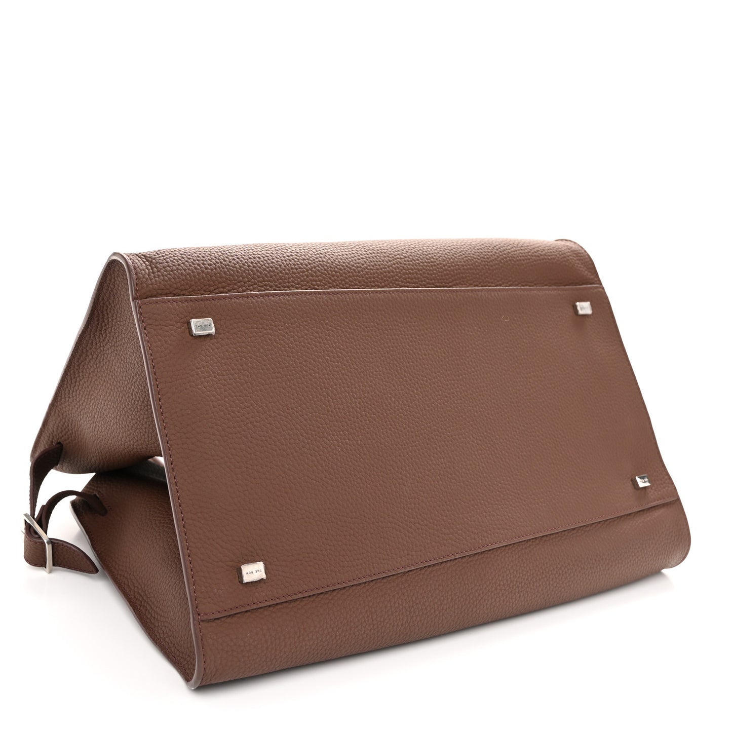 Matte Grained Calfskin Soft Margaux 15 Dark Mocha