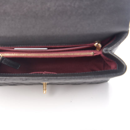 Chanel Caviar Quilted Small Coco Handle Flap Black 4 of 9