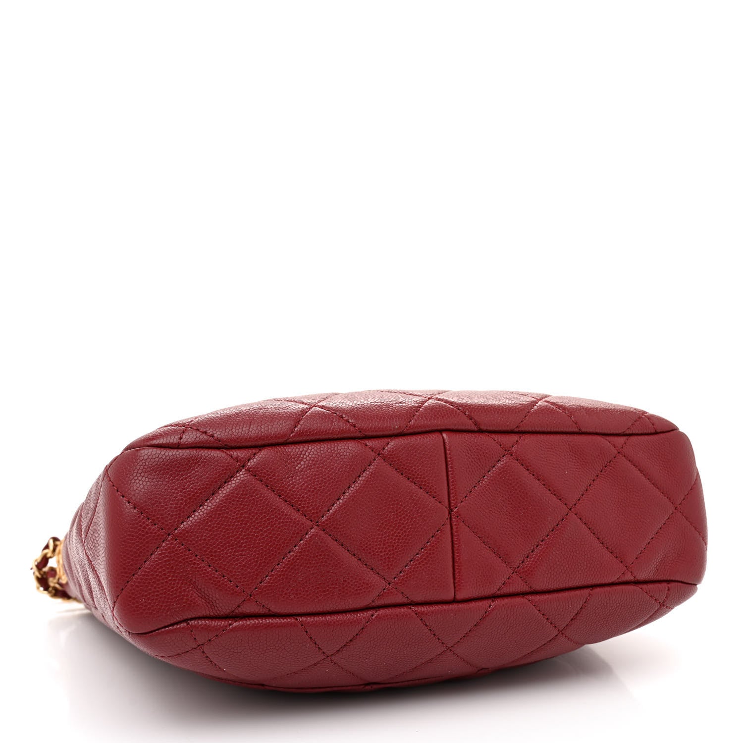 Chanel Caviar Quilted Twist Your Buttons Hobo Burgundy 4 of 10