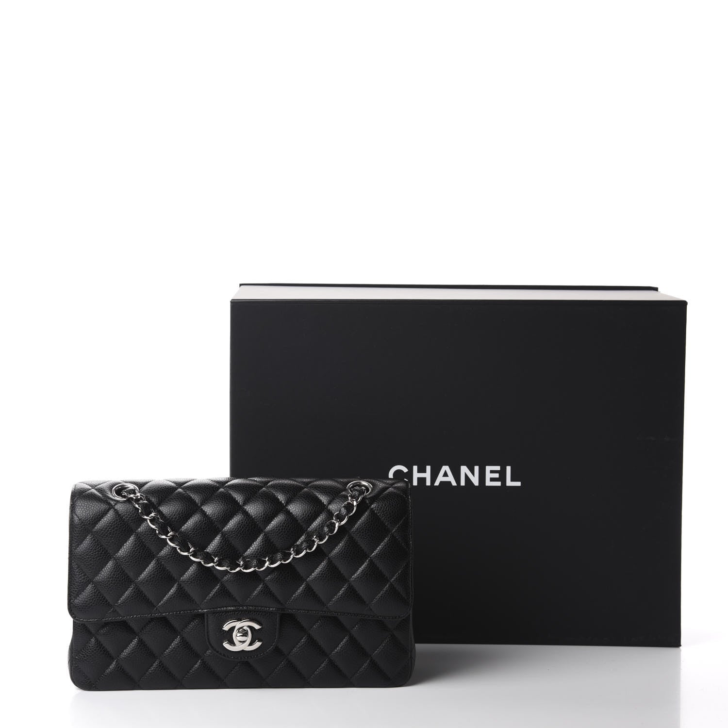 Chanel Caviar Quilted Medium Double Flap Black 11 of 11