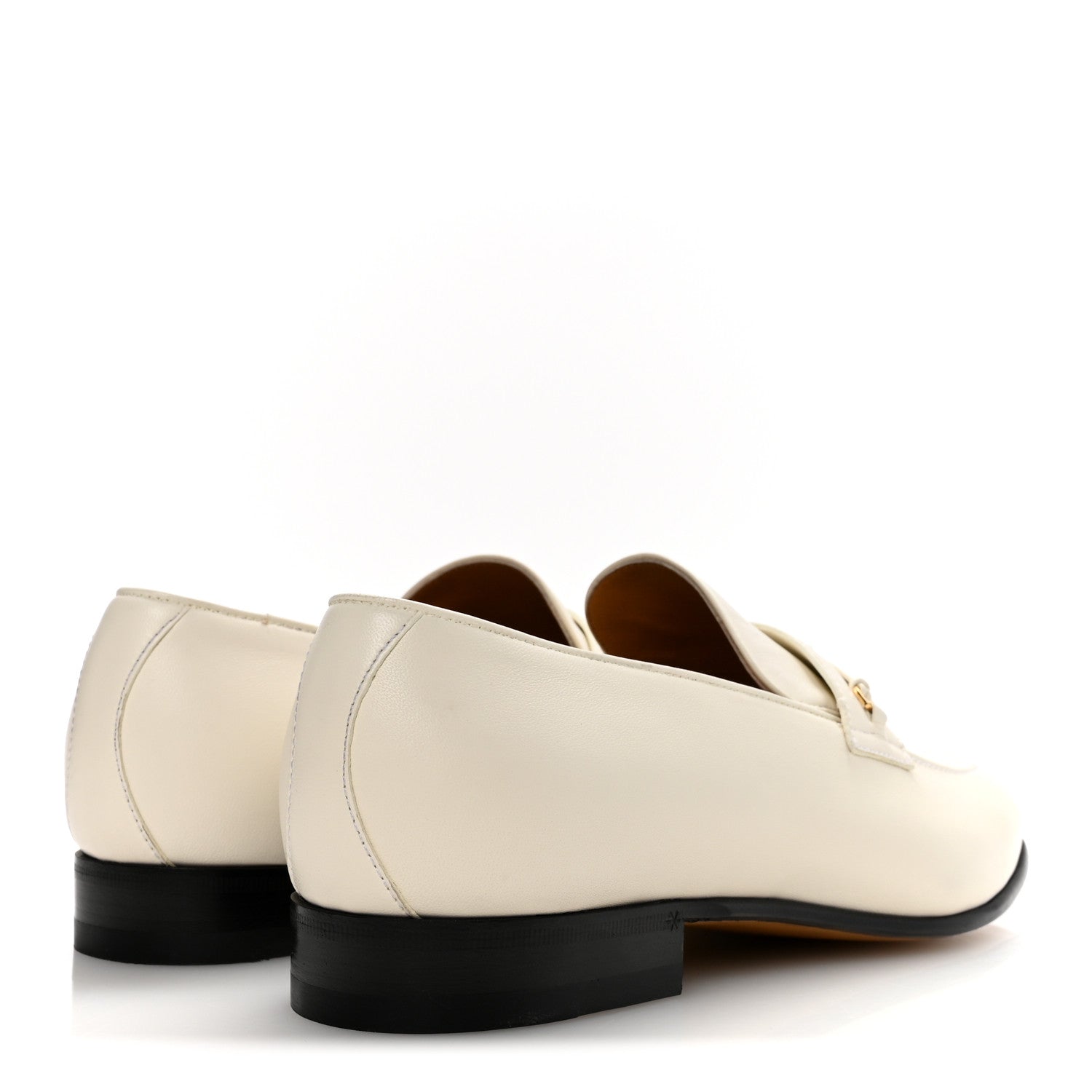 Gucci Lambskin Mens Interlocking G Loafers 8.5 Off White 1807314 –  FASHIONPHILE