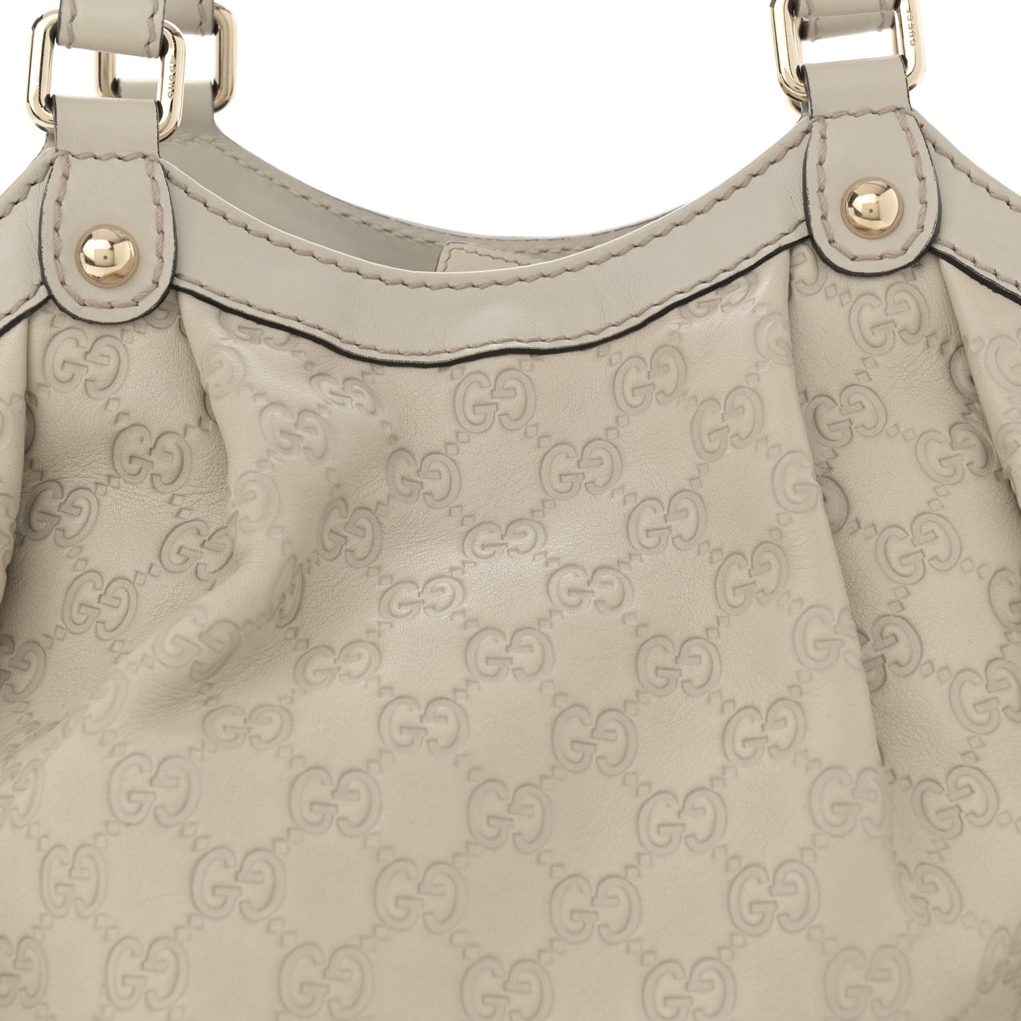 Guccissima Medium Sukey Tote Mystic White