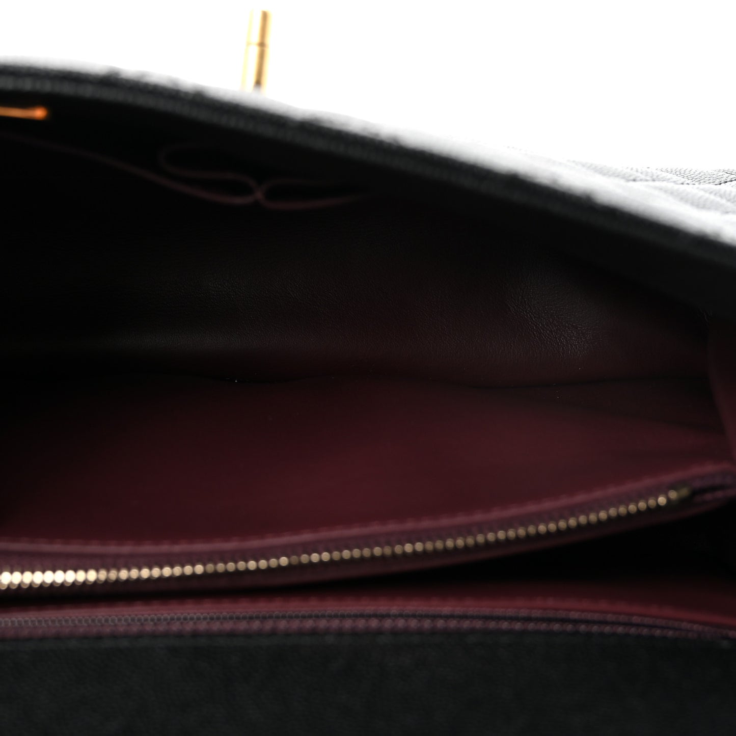 Caviar Quilted Small Coco Chain Handle Flap Black