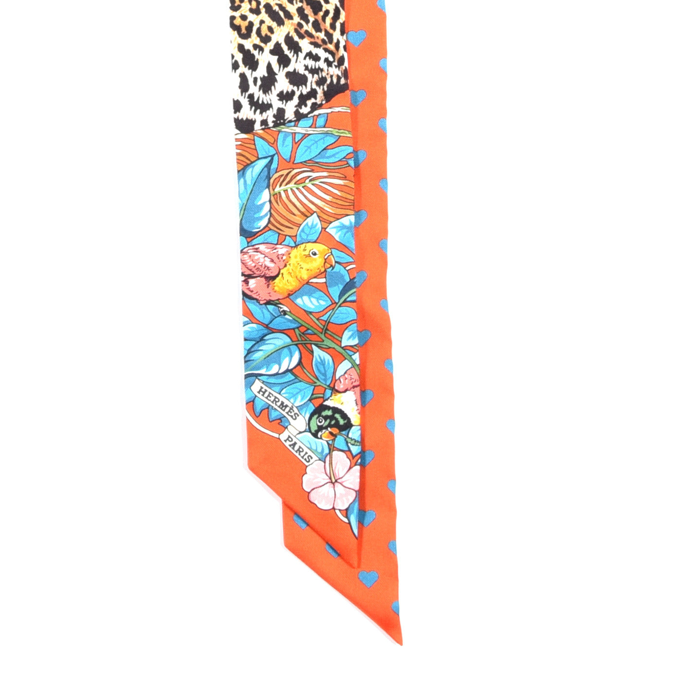 Silk Jungle Love Love Twilly Orange Bleu Brun