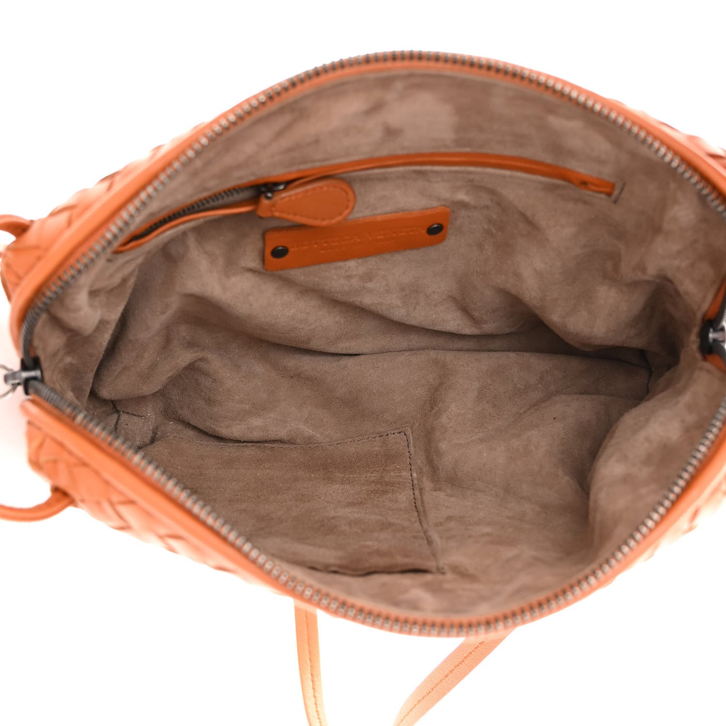 Nappa Intrecciato Nodini Crossbody Messenger Noce