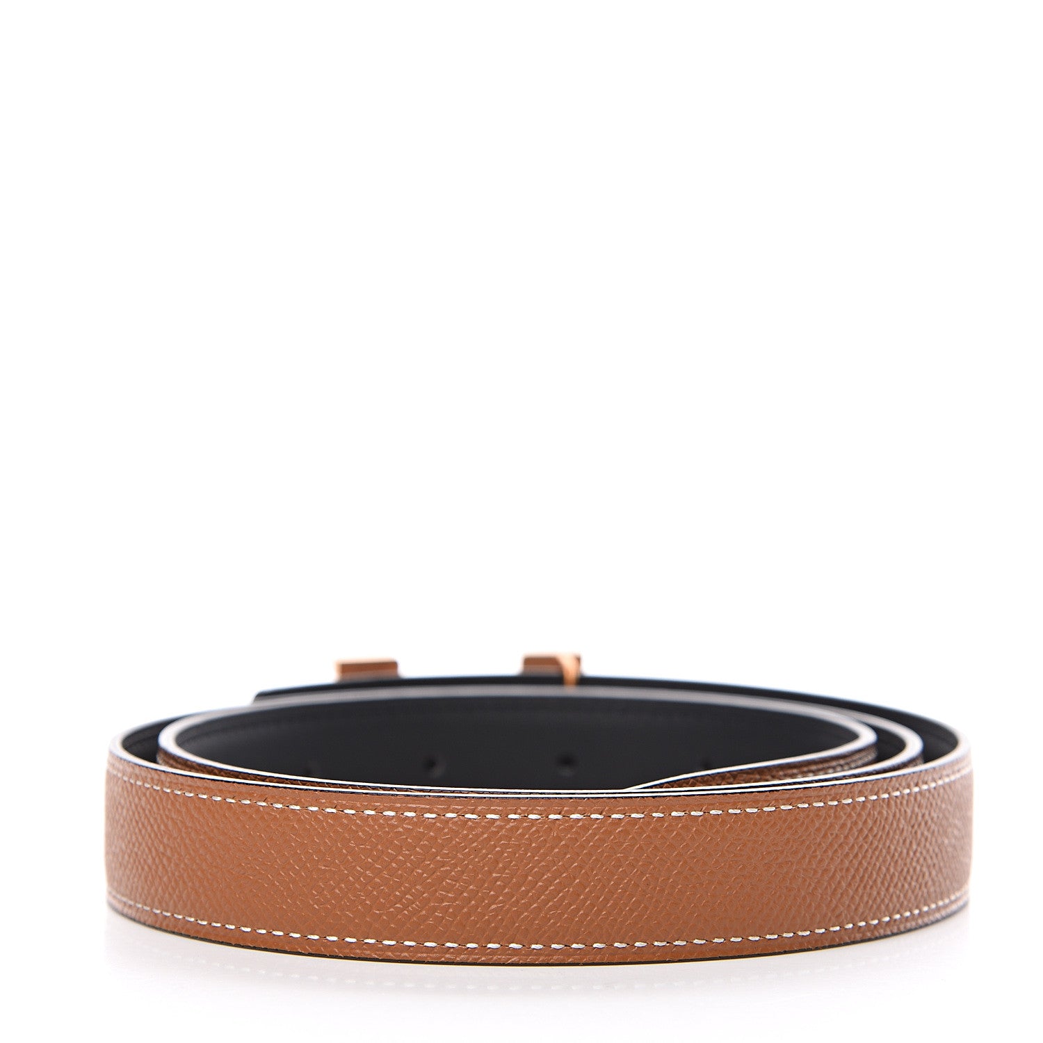 Hermes Swift Epsom 24mm Constance H Belt 90 Black Gold 2 of 5