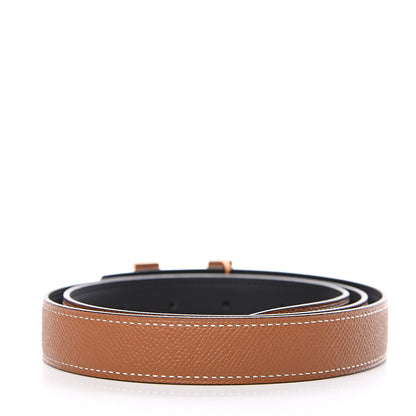 Hermes Swift Epsom 24mm Constance H Belt 90 Black Gold 2 of 5