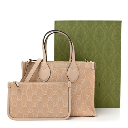 Gucci Denim Ophidia GG Monogram Tote Medium Light Beige 13 of 13