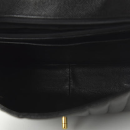 Chanel Caviar Vertical Quilted Single Flap Black 5 of 11
