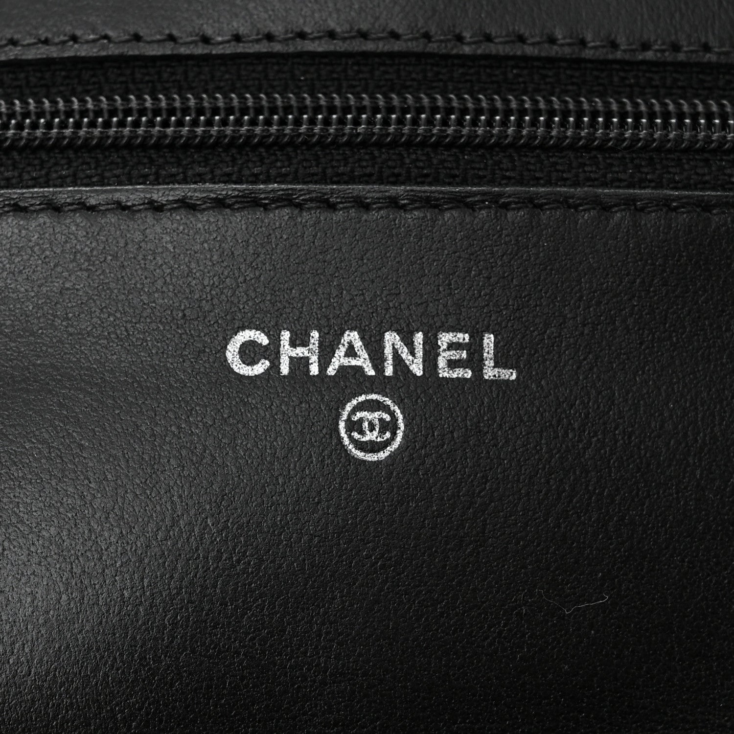 Chanel Lambskin Quilted Wallet On Chain WOC Black 6 of 11