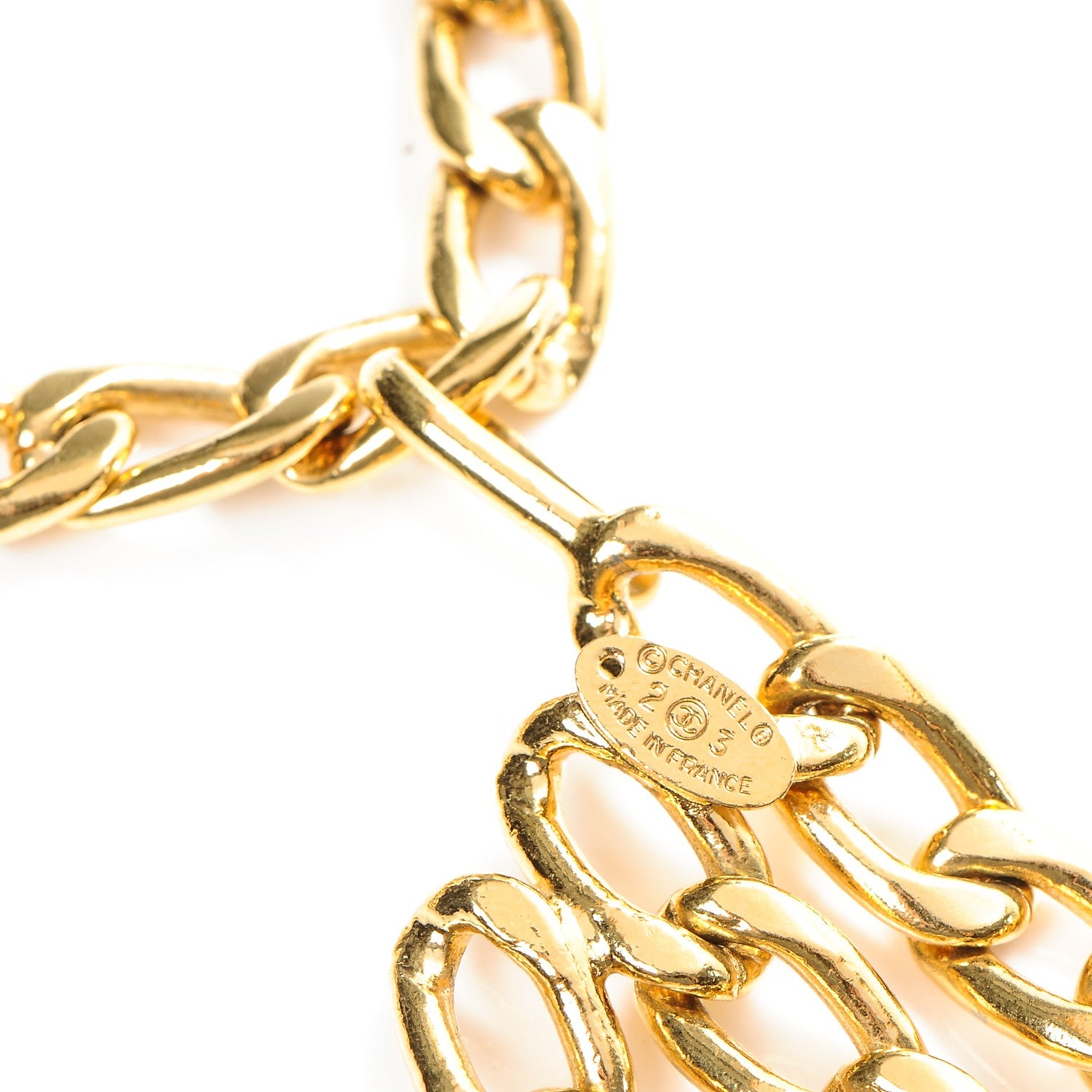 Chanel Chain CC Medallion Belt Gold 3 of 7