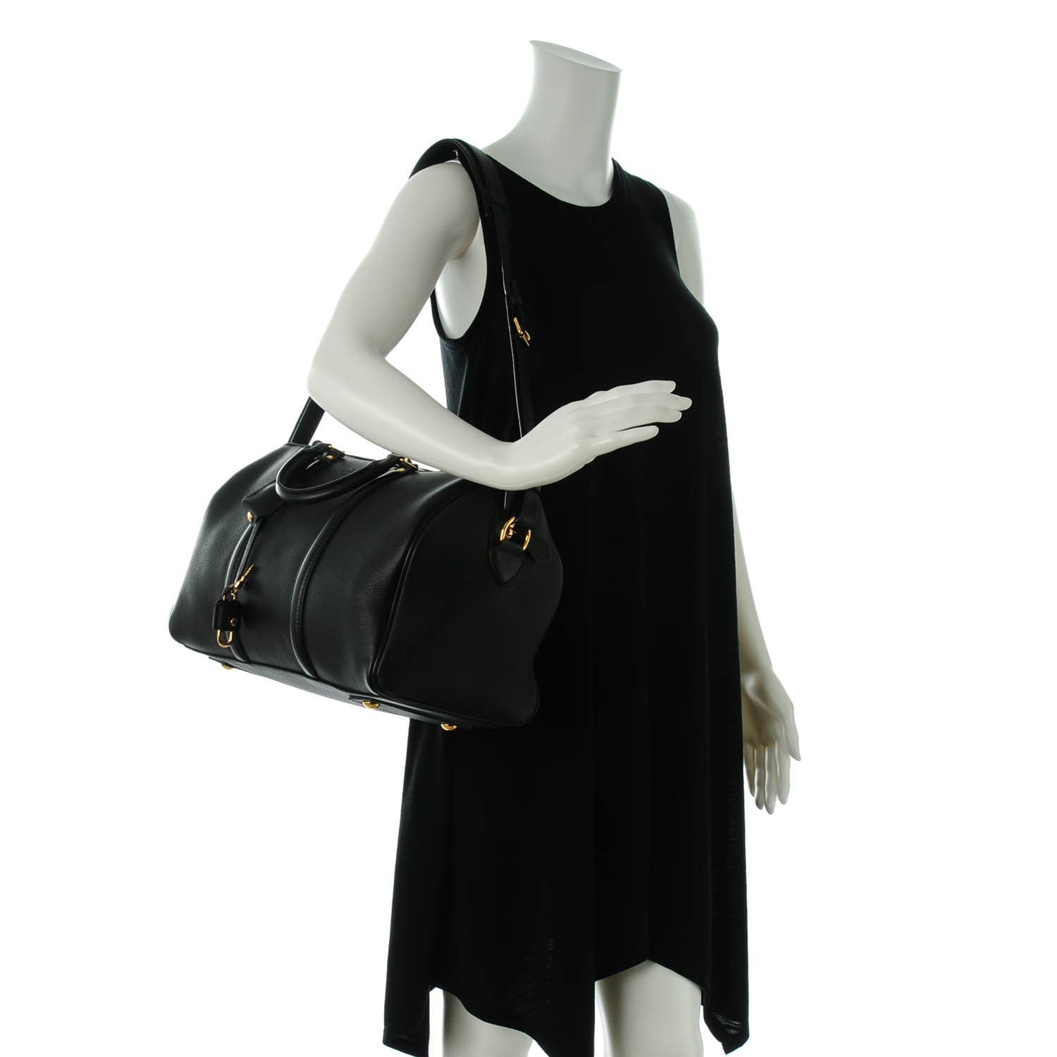 Louis Vuitton Veau Cachemire SC Bag MM Black 2 of 7