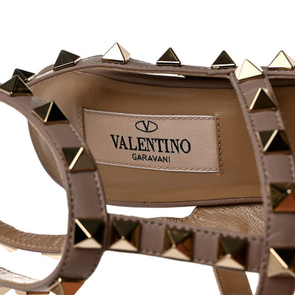 Valentino Garavani Patent Rockstud Ankle Strap 100mm Pumps 36 Poudre 6 of 8