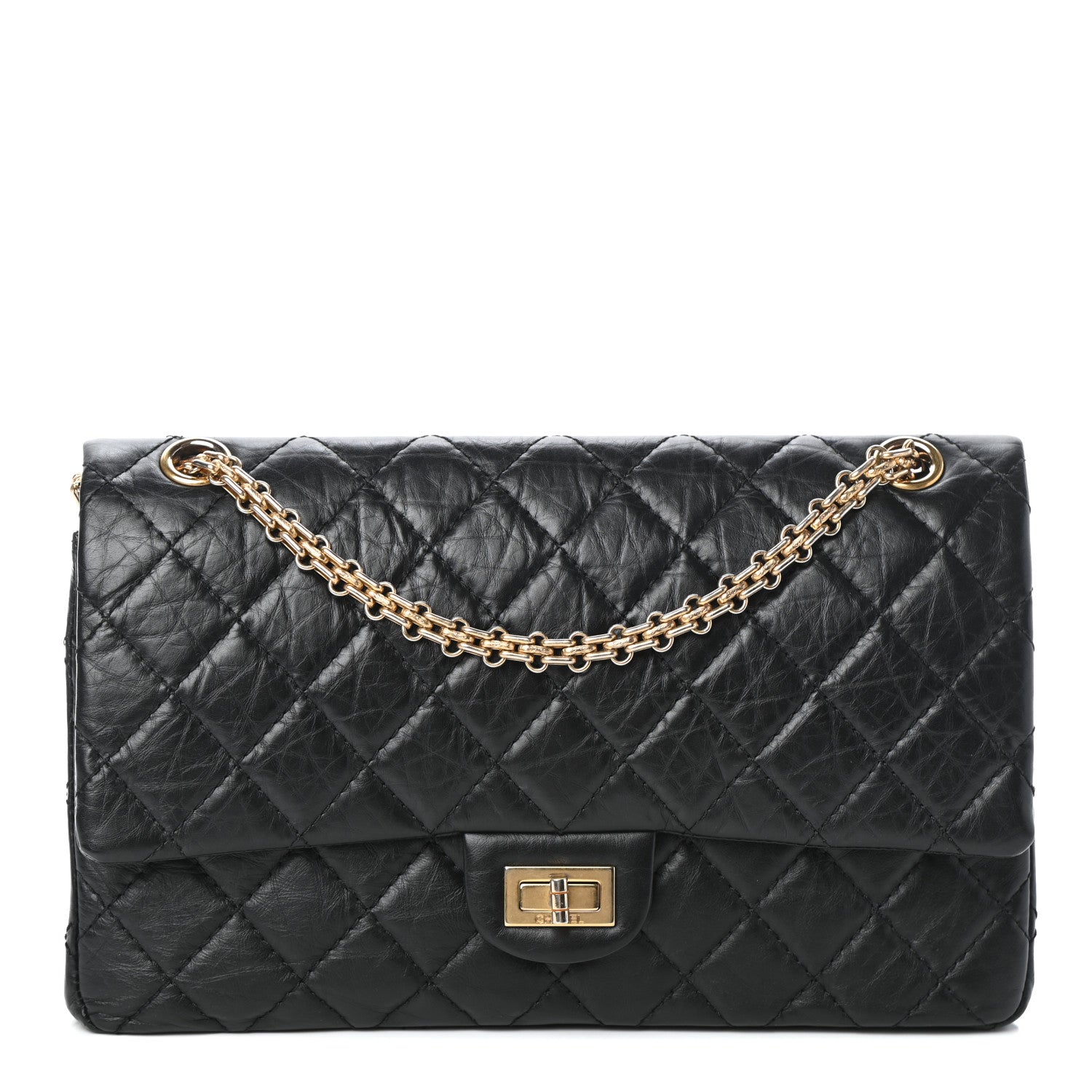 Chanel Aged Calfskin Quilted 2.55 Reissue 226 Flap Black 1 of 10