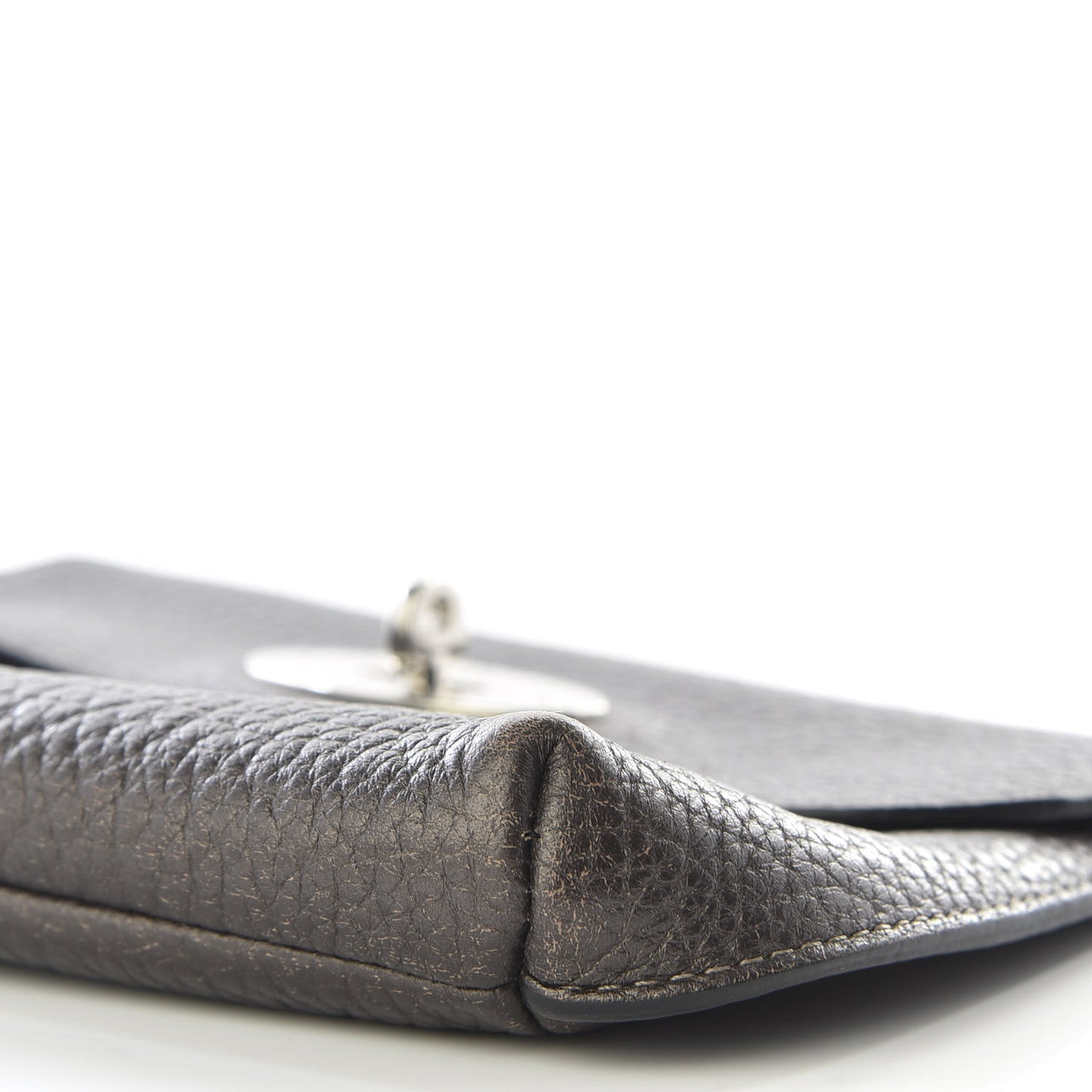 Grained Calfskin Darley Cosmetic Pouch Evergreen