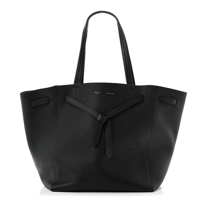 Celine Soft Grained Calfskin Small Belt Cabas Phantom Black 1 of 15