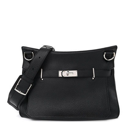 Hermes Taurillon Clemence Jypsiere 34 Black 1 of 12