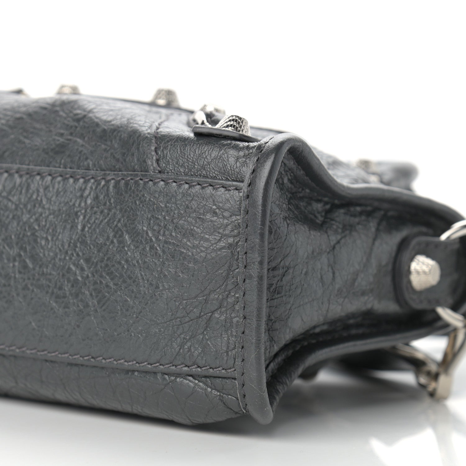 Balenciaga Agneau Giant 12 Silver Hardware Mini City Gris Fossile Anthracite 8 of 8