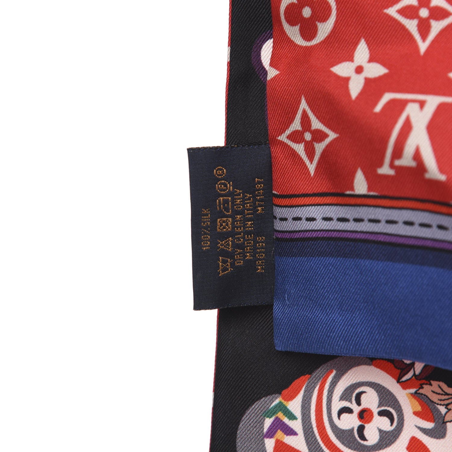Louis Vuitton Silk Monogram Superstition Bandeau Black 3 of 4