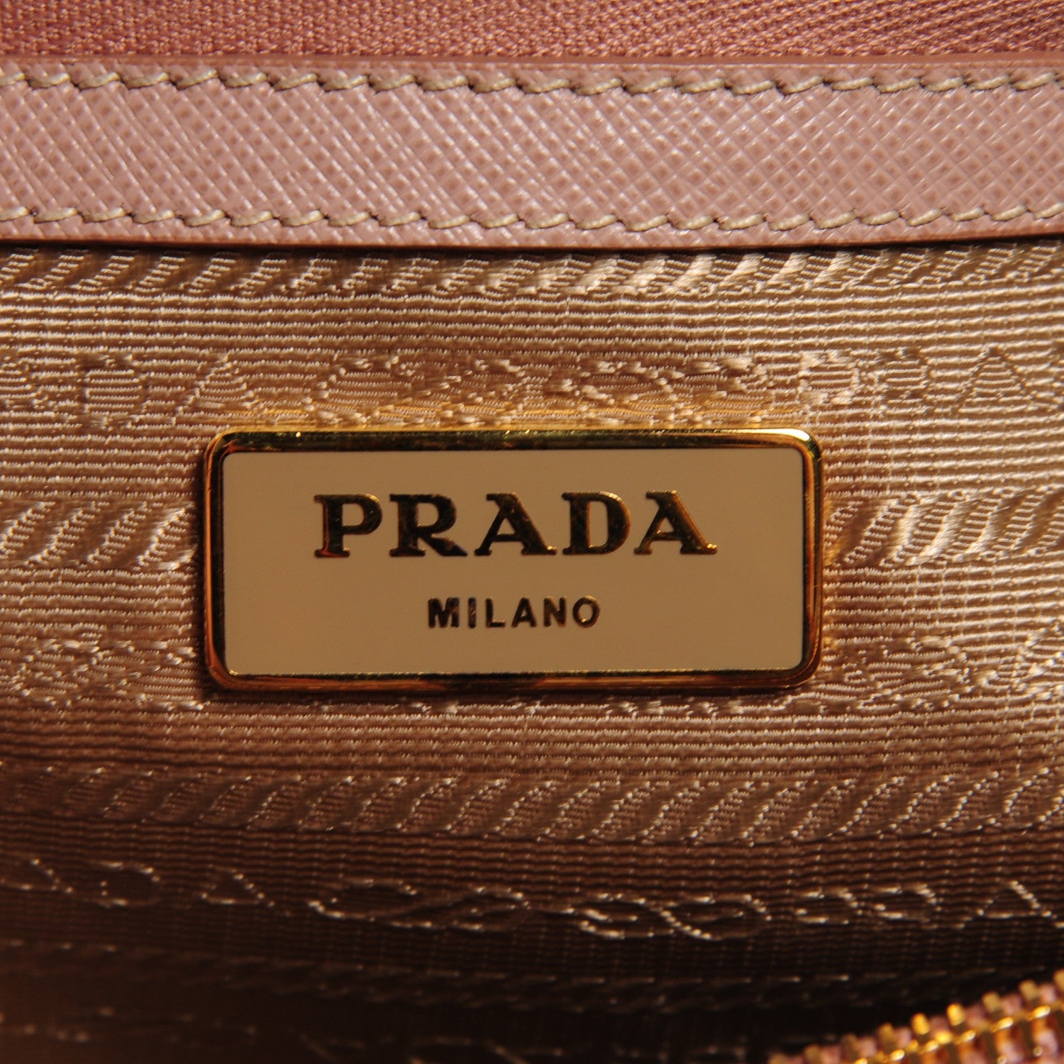 Prada Saffiano Lux Medium Tote Cammeo 7 of 10
