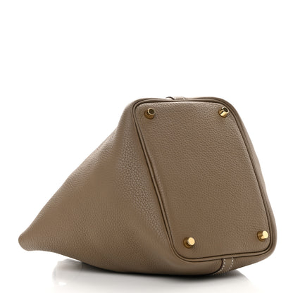 Hermes Taurillon Clemence Picotin Lock 18 PM Etoupe 4 of 10