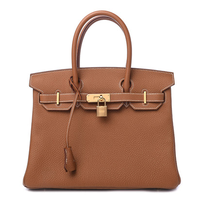 Hermes Togo Birkin 30 Gold 1 of 10