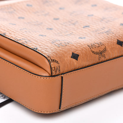 MCM Calfskin Visetos Ottomar Messenger Cognac 9 of 10