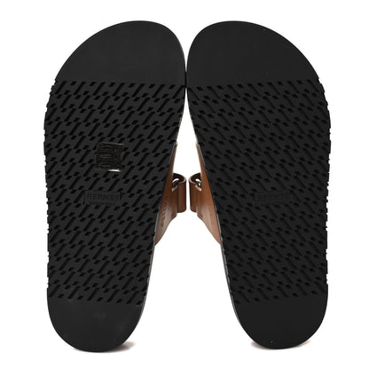 Hermes Calfskin Womens Chypre Sandals 37 Naturel 5 of 9