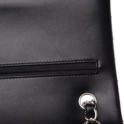 Chanel Lambskin Quilted Jumbo Double Flap Black 9 of 11