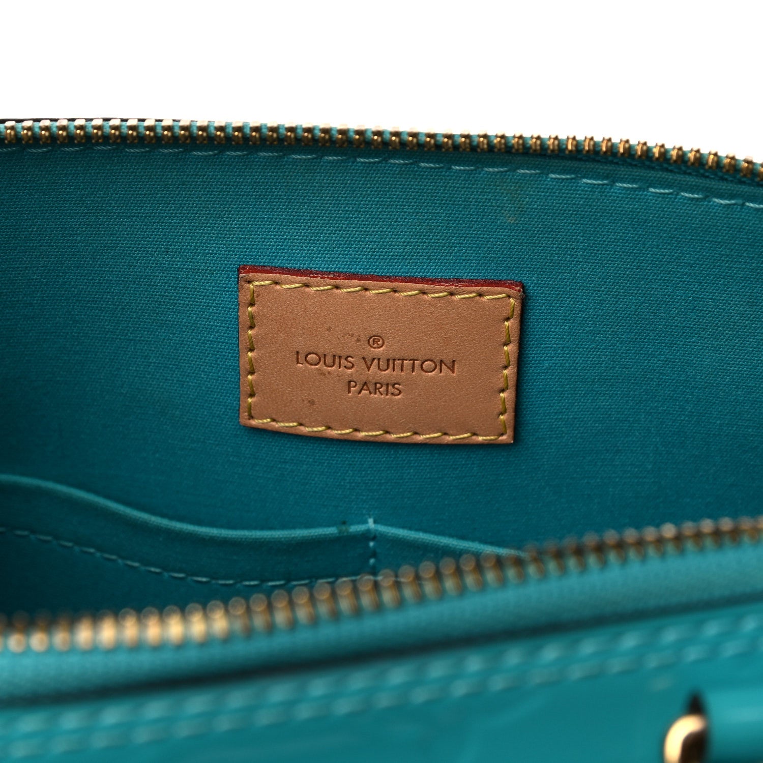 Louis Vuitton Vernis Alma PM Blue Lagon 5 of 15