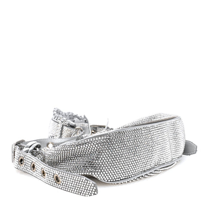 Balenciaga Rhinestone Encrusted Le Cagole Shoulder Bag XS Silver 5 of 10