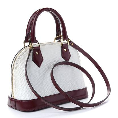 Louis Vuitton Epi Alma BB White Fuchsia 3 of 10