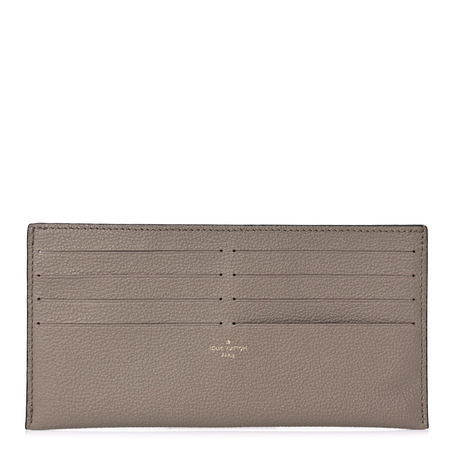 Calfskin Felicie Chain Wallet Card Holder Insert Tourterelle