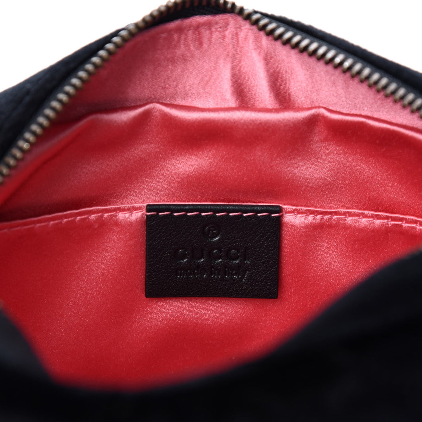 Velvet Matelasse Marquise Crystals Mini GG Marmont Chain Shoulder Bag Black