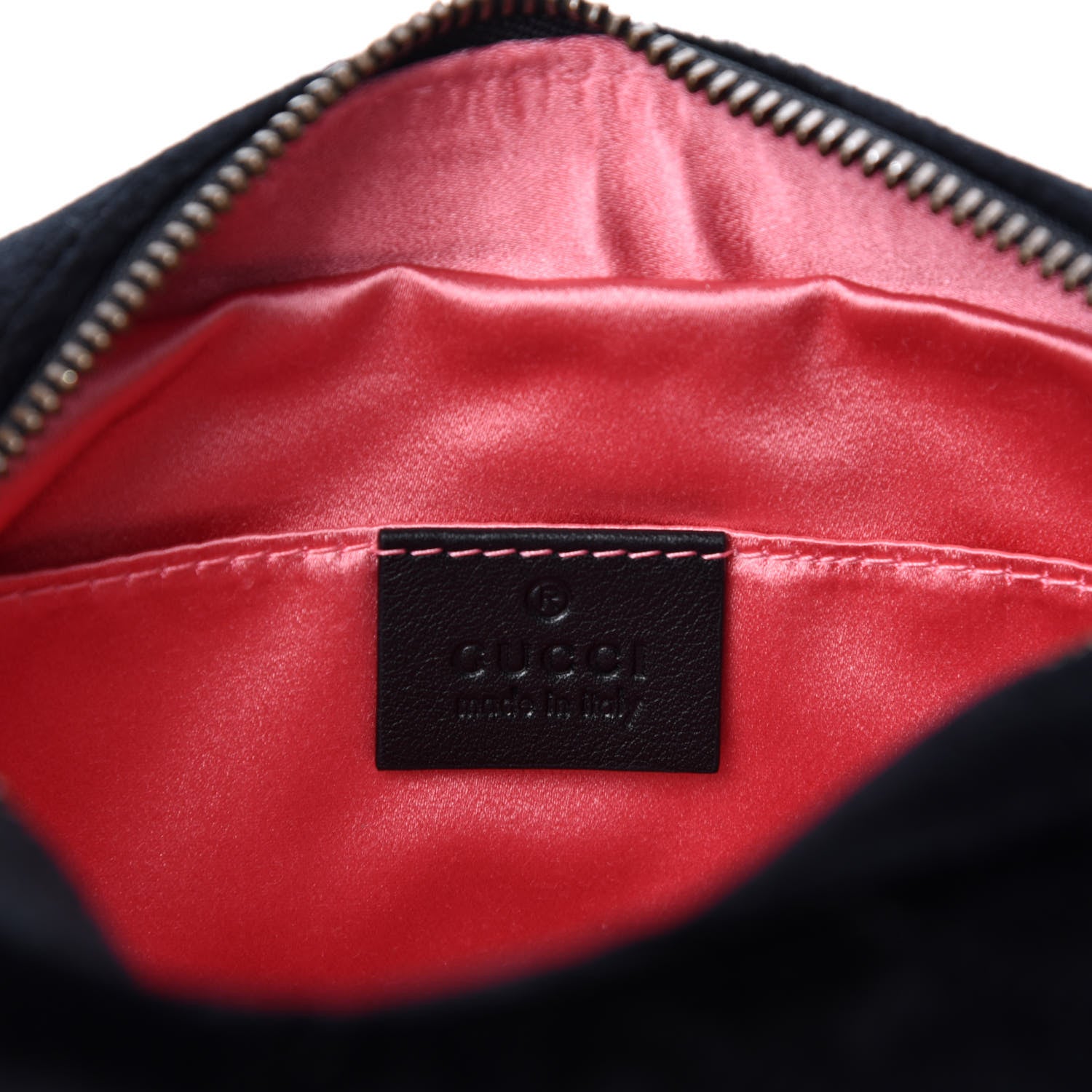 Gucci Velvet Matelasse Marquise Crystals Mini GG Marmont Chain Shoulder Bag Black 8 of 10