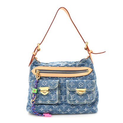 Louis Vuitton Monogram Denim Baggy NM Blue 1 of 12