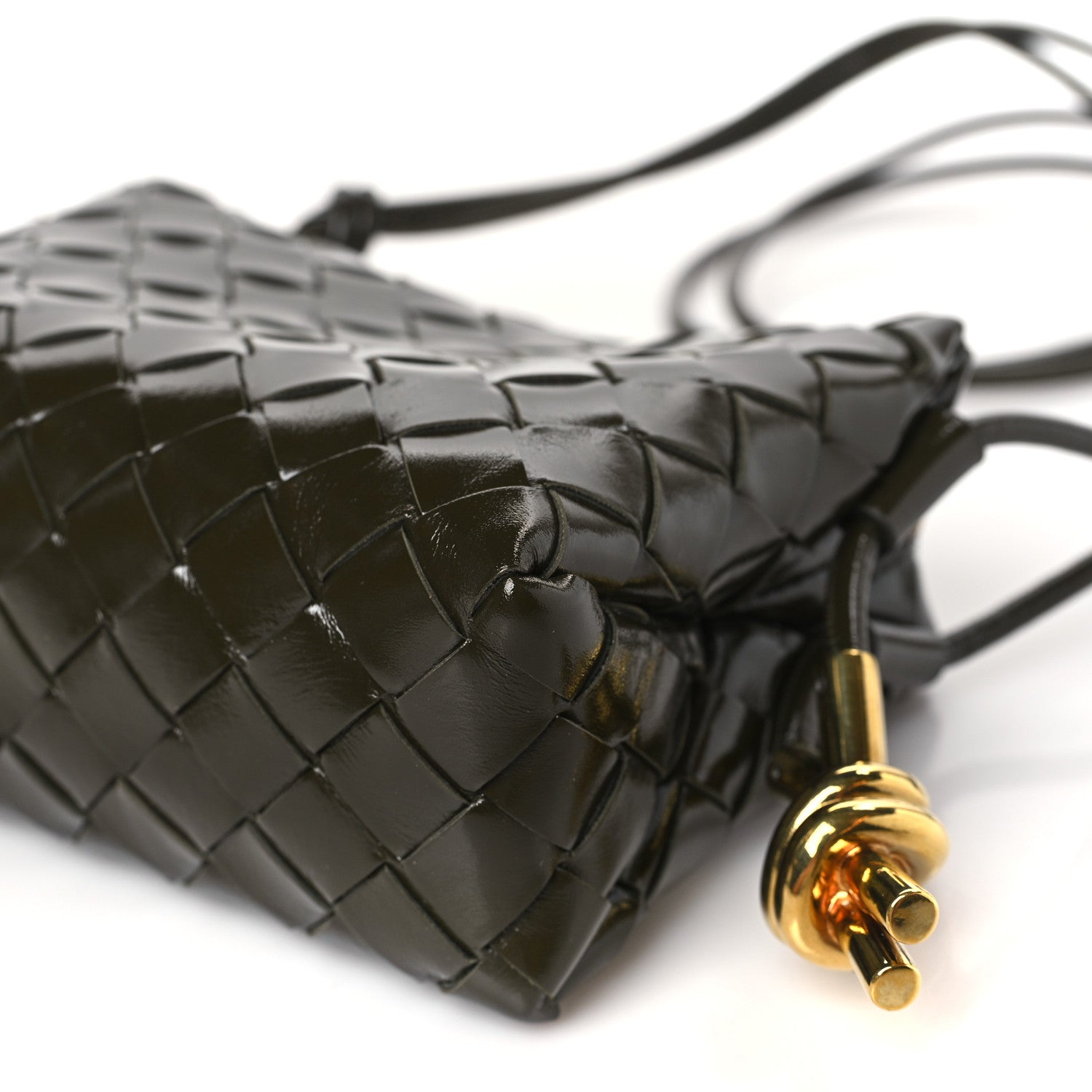 Bottega Veneta Polished Nappa Intrecciato Knot Mini Loop Camera Bag Kaki 8 of 8