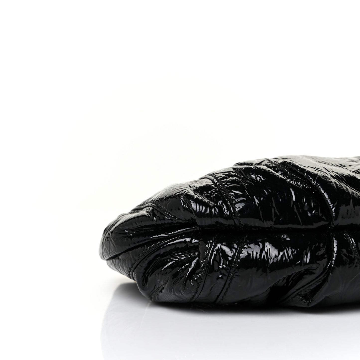 Vitello Shine Mordore Wristlet Clutch Black