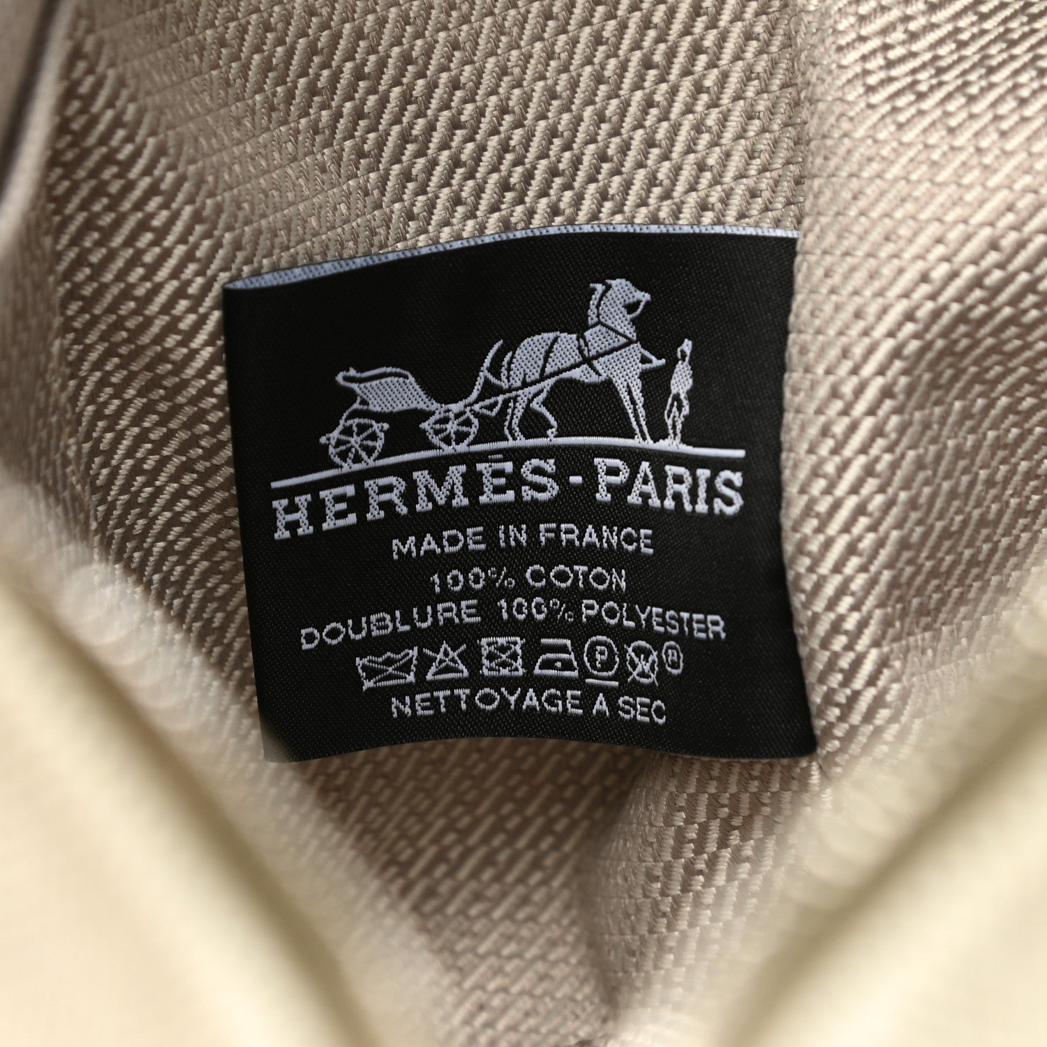 Hermes Canvas Small Bride-A-Brac Pouch Natural Jaune Citron 6 of 7