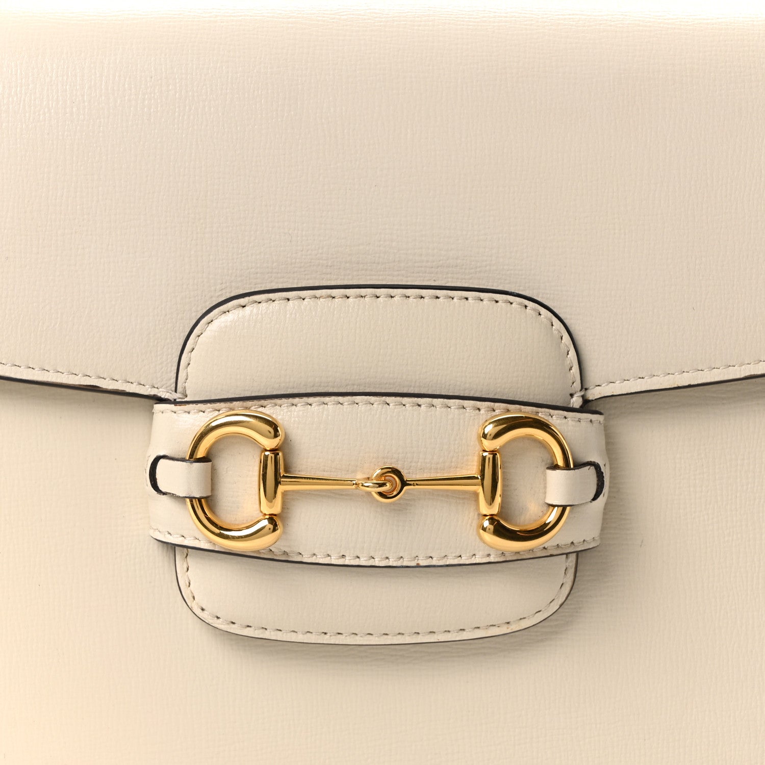 Gucci Azalea Calfskin Horsebit 1955 Shoulder Bag Mystic White 8 of 10