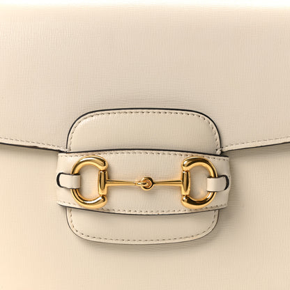 Gucci Azalea Calfskin Horsebit 1955 Shoulder Bag Mystic White 8 of 10