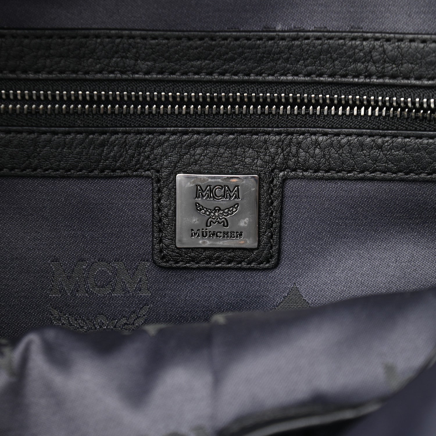 MCM Visetos Medium Studded Dual Stark Backpack Black 6 of 9