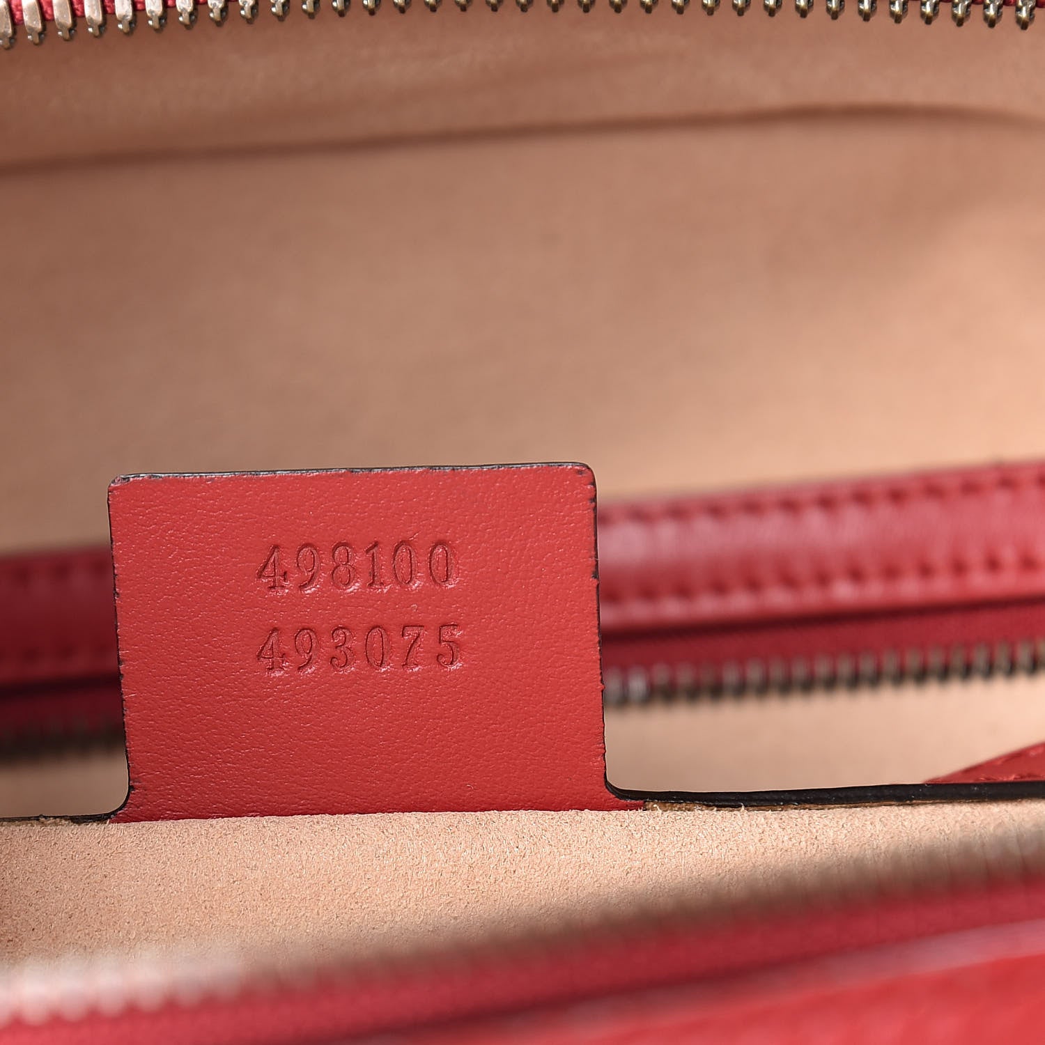 Gucci Calfskin Matelasse Sylvie Web Small GG Marmont Top Handle Shoulder Bag Hibiscus Red 7 of 13
