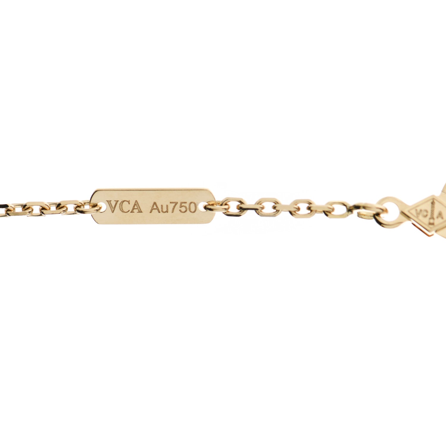 Van Cleef & Arpels 18K Yellow Gold Diamond Lapis Lazuli Mini Rose De Noel Pendant Necklace 5 of 6
