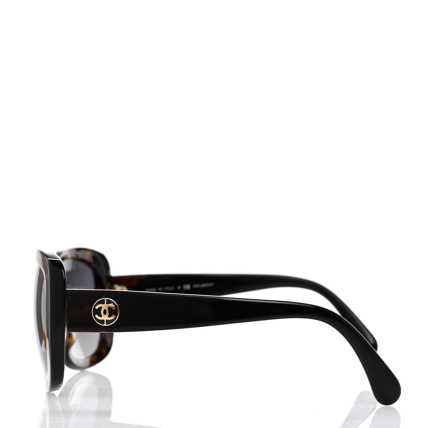 Chanel Acetate Polarized CC Sunglasses 5322 Marron Fonce Black 3 of 8