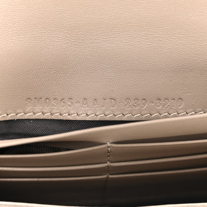 Fendi Nappa Matisse FF Embossed Continental Wallet On Chain Tortora 7 of 12