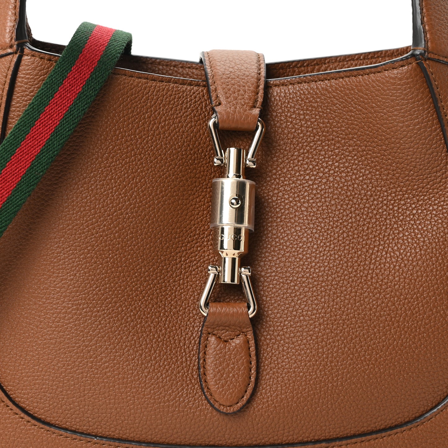 Grained Calfskin Web Medium Jackie 1961 Hobo Cuir
