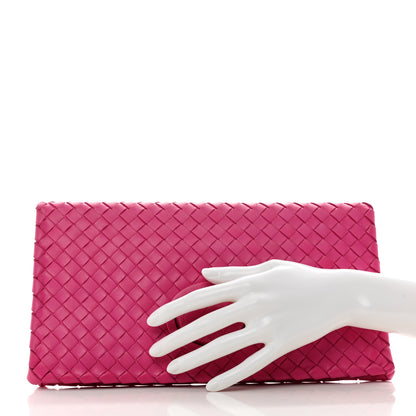 Bottega Veneta Nappa Intrecciato Turnlock Clutch Deco Rosa Shock 3 of 10