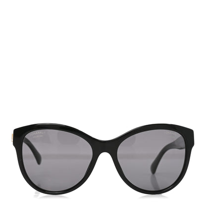 Chanel Acetate Pantos Logo Polarized Sunglasses 5458 Black 2 of 6